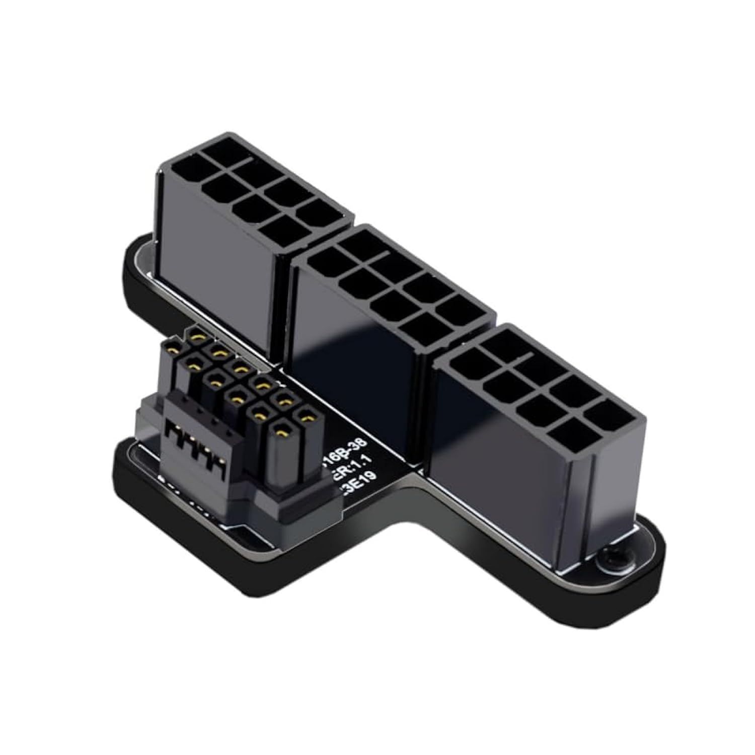 Color:Black 3x8Pin-12VHPWR Up Angled CYアダプター 12VHPWR ATX3.0 PCI-E 5.0 パワーモジュラーから3つのATX 8Pアダプター 4080 5090TI 16ピン 12+4P グラフィックスカード用