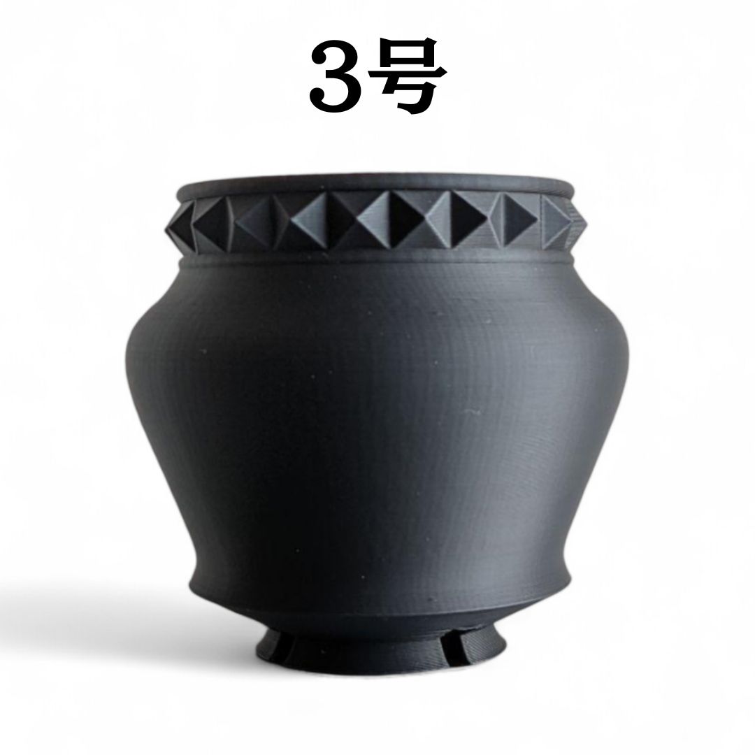 3Dプリンター鉢 3Dプリント鉢 プラ鉢 作家鉢 植木鉢 studs010 3Dプリンター鉢 3Dプリント鉢 プラ鉢 作家鉢 植木鉢 studs010