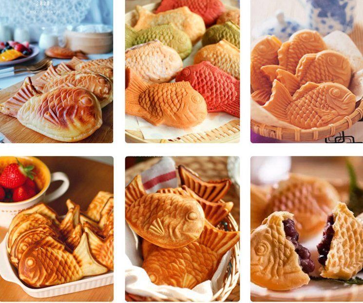 業務用14穴ミニたい焼き机電ホットちくわ製作設備両面膨化机加熱