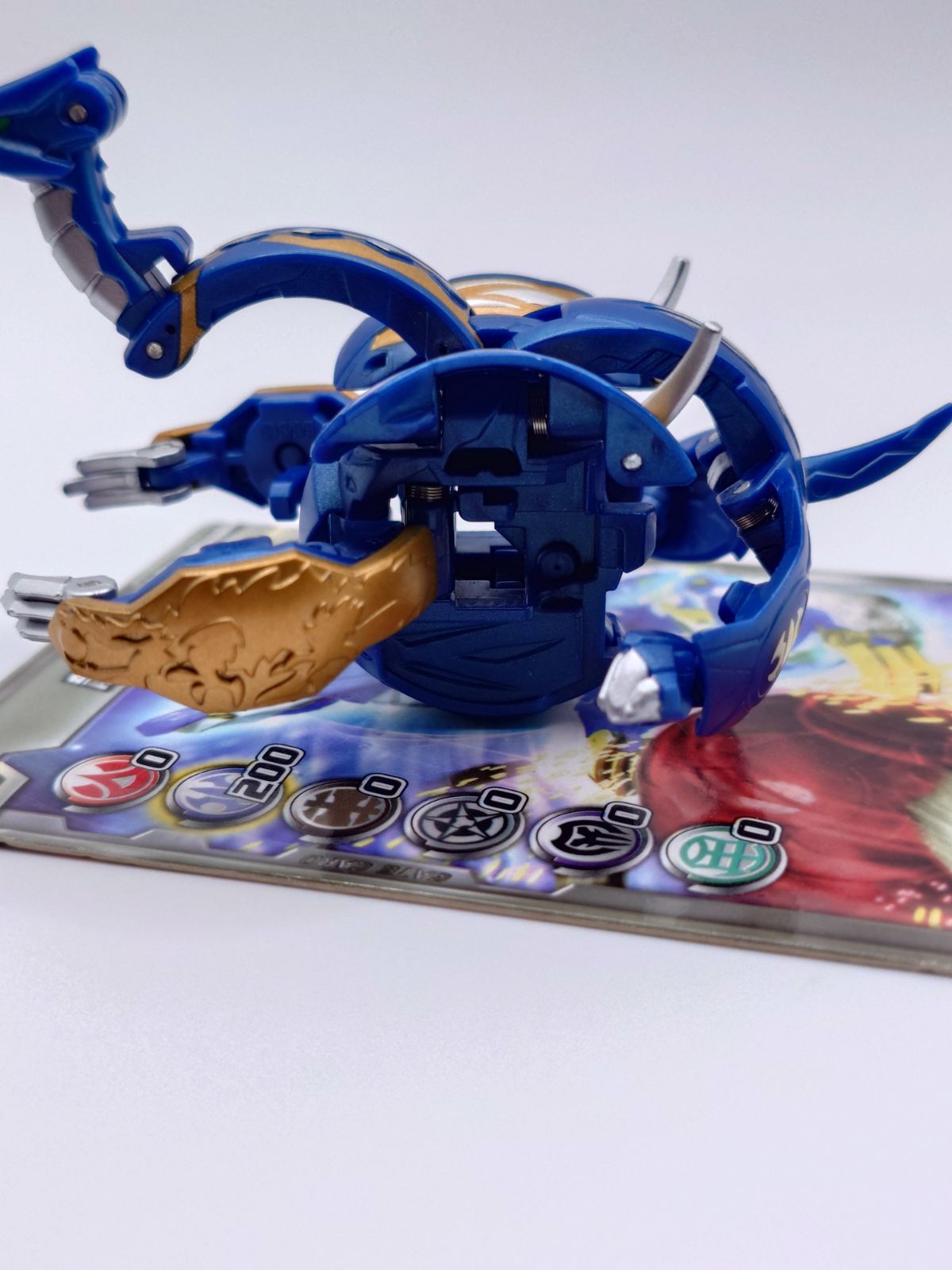 爆丸 蒼ジンリュウ ギフジンリュウ カード付き 蒼ジンリュウ GIF JINRYU 水属性 爆TECH ブースターパック : 爆