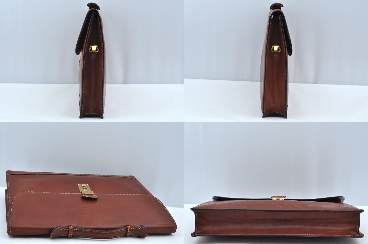 BALLY バリー レザー ショルダーバッグ ブリーフケース ブラウン