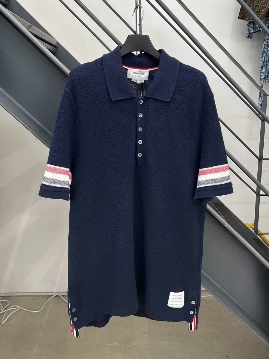 THOM BROWNE ストライプ ネイビー トムブラウン THOM BROWNE ネイビー