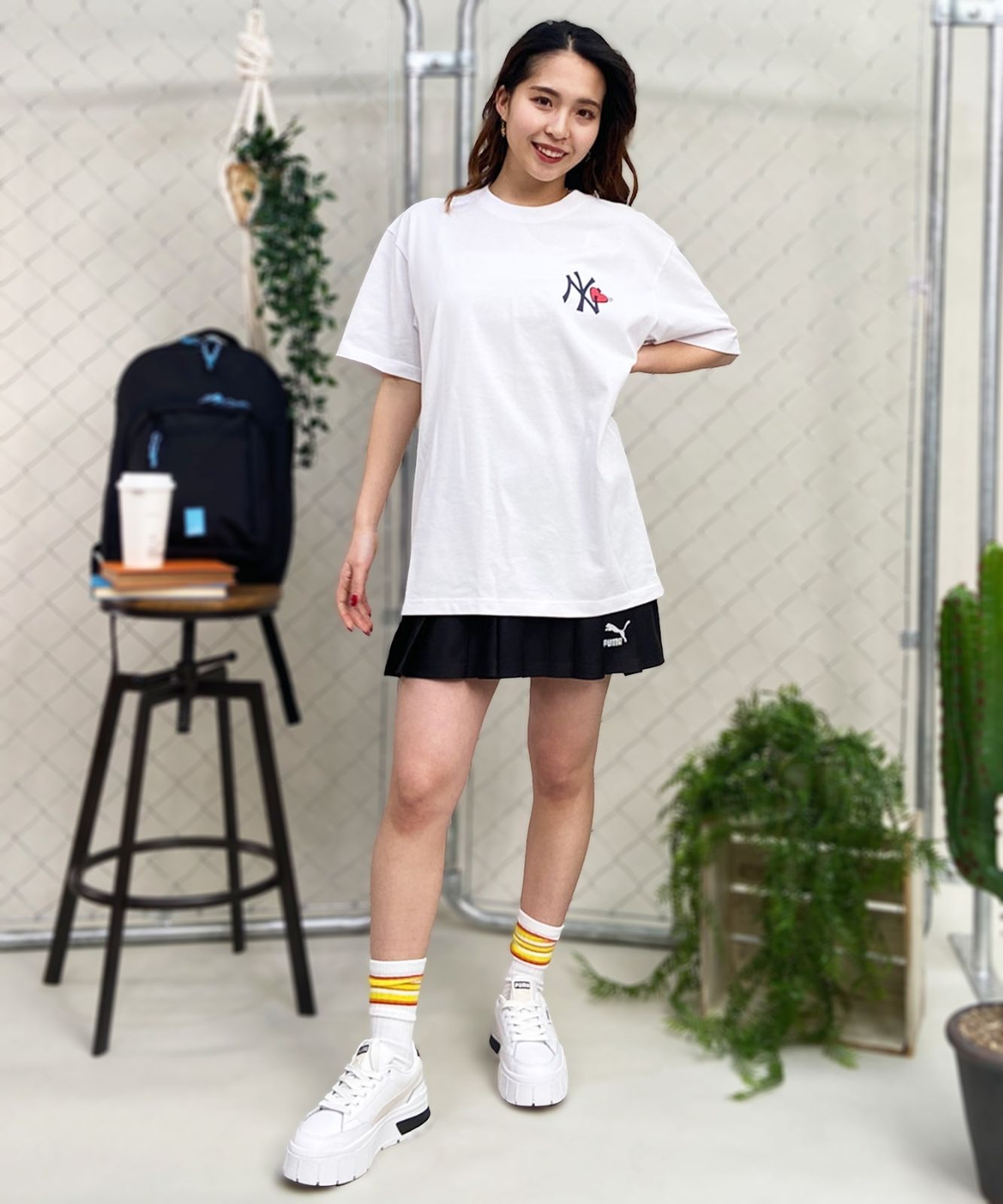 NEW ERA ニューエラ レディース 半袖 Tシャツ MLB ニューヨーク・ヤンキース NY ロゴ 14334739 ムラサキスポーツ限定 ムラスポ公式】NEW ERA ニューエラ レディース 半袖 Tシャツ
