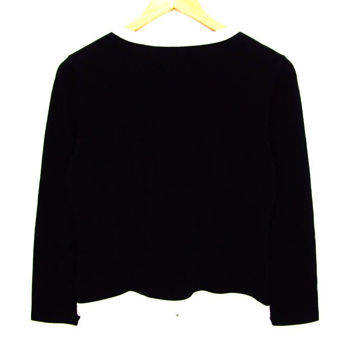クレージュ ニット 長袖 クルーネック 総柄 ウール トップス レディース 9Rサイズ ピンク系×ブルー系 courreges Courreges - クレージュ ニット 長袖 クルーネック 総柄 ウール