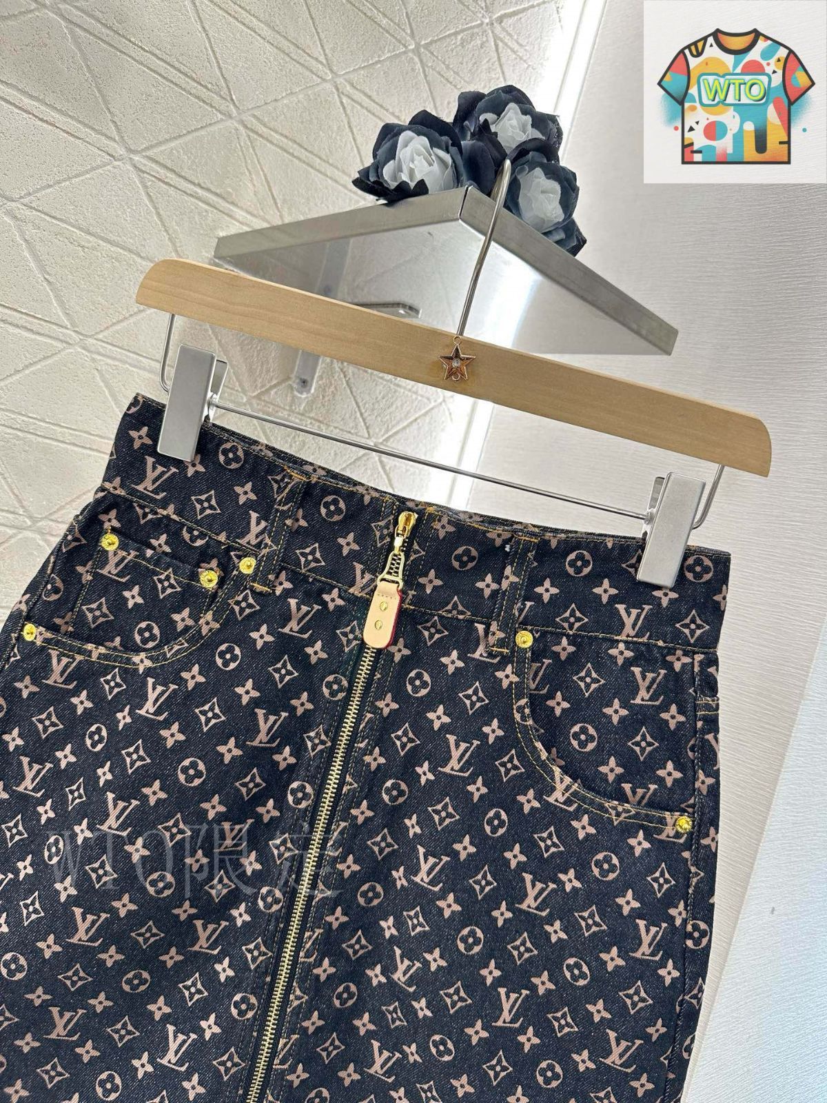 ジン　ルイヴィトン　スカート　louis vuitton デニム louis-vuitton--