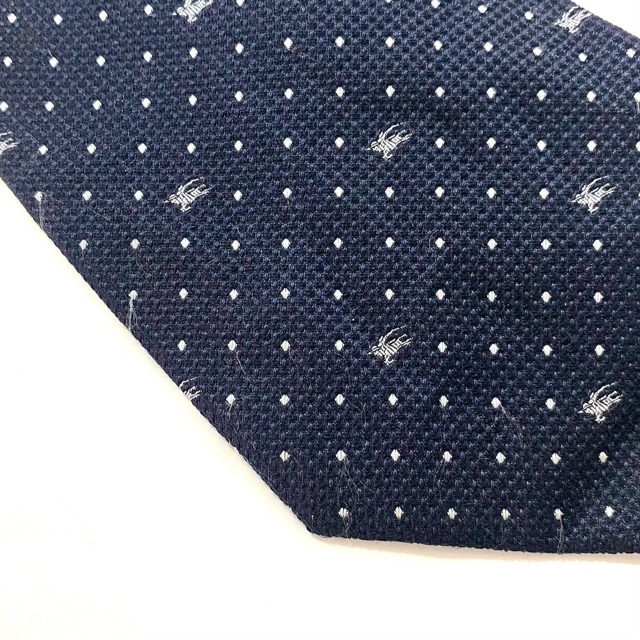 BURBERRY】ネクタイ SILK/シルク ネイビー ドッド ホースロゴ