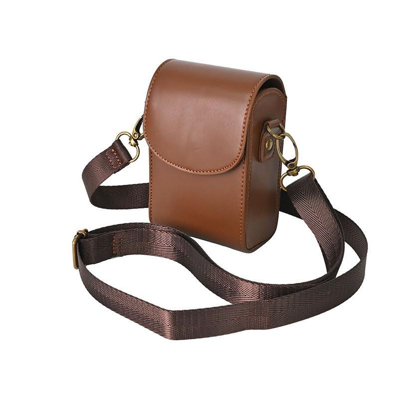 Étui Cuir Pour Panasonic Lumix DC-TZ95/TZ90 – Protection Ever Ready, Accès Rapide, Bandoulière, Rouge
