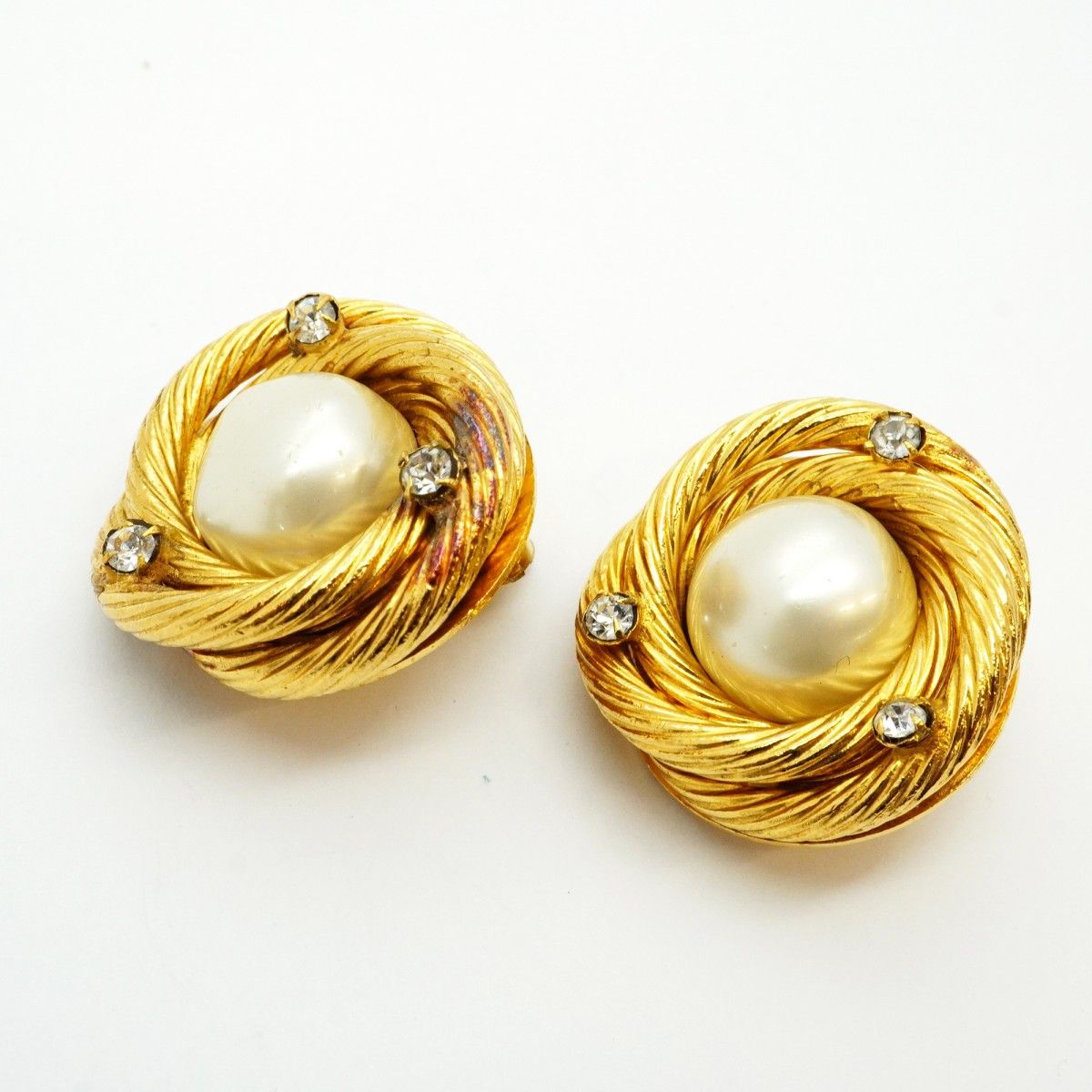 ラインストーン ゴールド