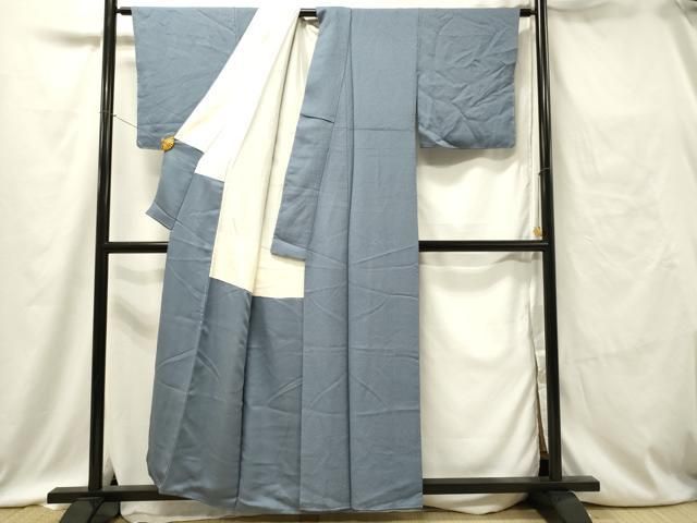 平和屋着物○上質な色無地 霞地紋 煤竹色 正絹 逸品 DAAV6468ps