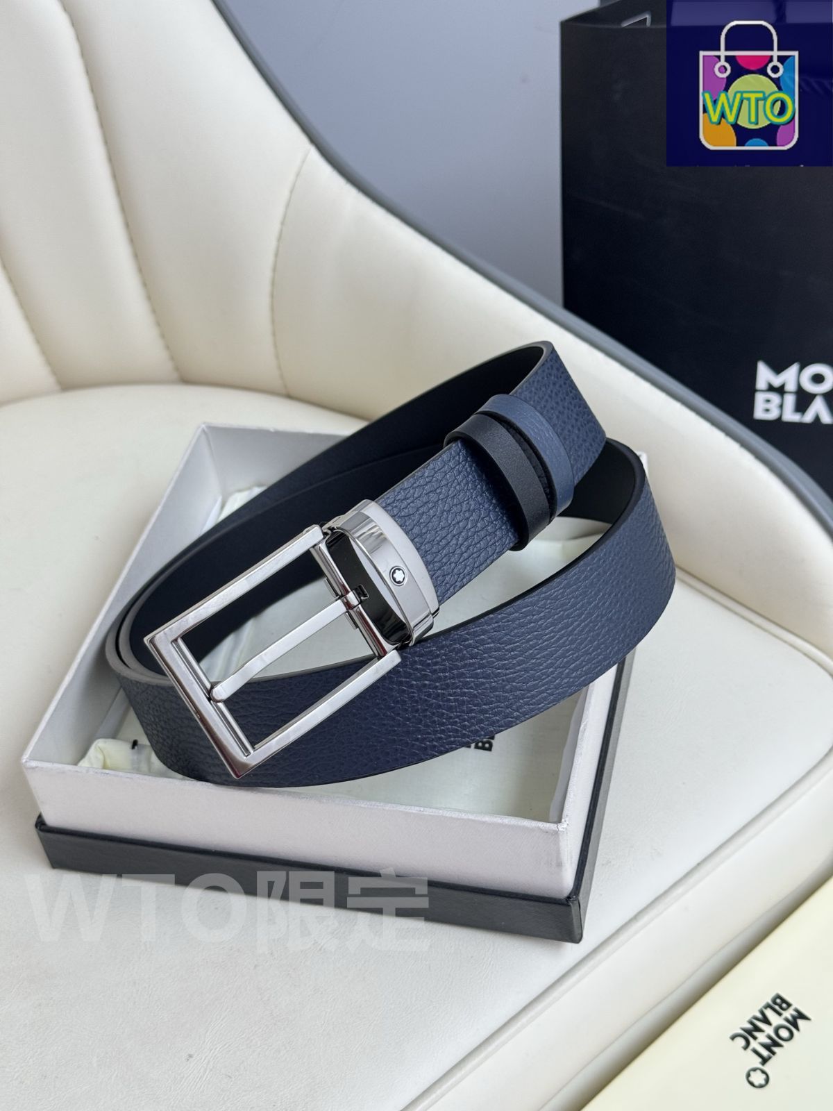 美品✨montblanc モンブラン　ベルト ウエスト93-113ｃｍ Amazon | MONTBLANC 【モンブラン】 紳士用 リバーシブル ベルト