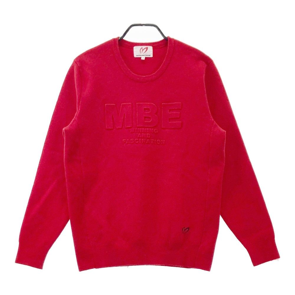 マスターバニー MASTER BUNNY ニット セーター 薄手 プルオーバー 長袖 ワッペン 5 ネイビー 158-6270151 /NQ メンズ