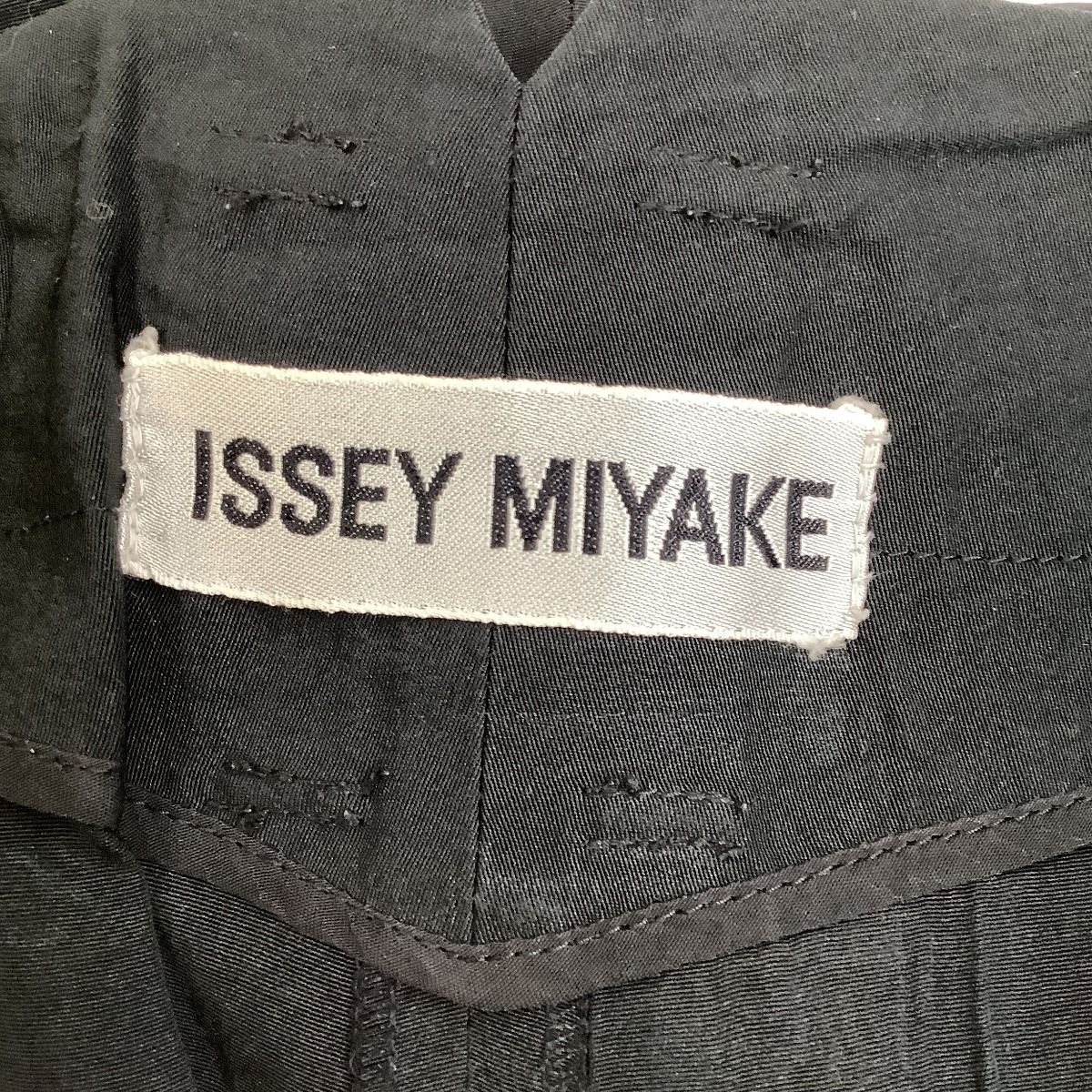ISSEY MIYAKE パンツ IM53-FF918 ISSEY MIYAKE - イッセイミヤケ プリーツデザイン 起毛 切替