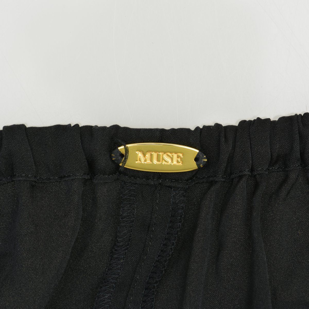 MUSEdeDEUXIEMECLASSE】20030500404010 シルクサテン ギャザーワイド