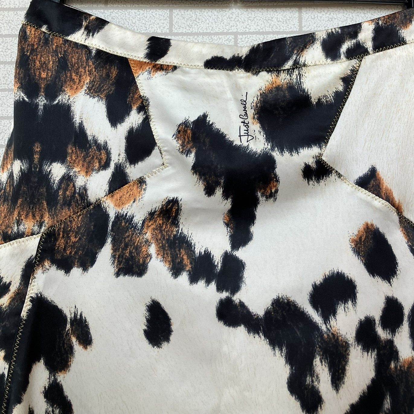 Justcavalli ジャストカヴァリ　レオパード柄 マーメイドスカート 38 Justcavalli ジャストカヴァリ レオパード柄 マーメイドスカート