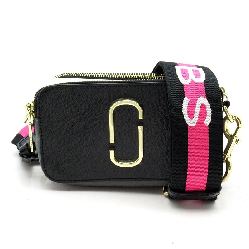極美品　マークジェイコブズ　スナップショット　カメラバッグ　レザー　トリコロール MARC JACOBS マークジェイコブス ザ スナップショット