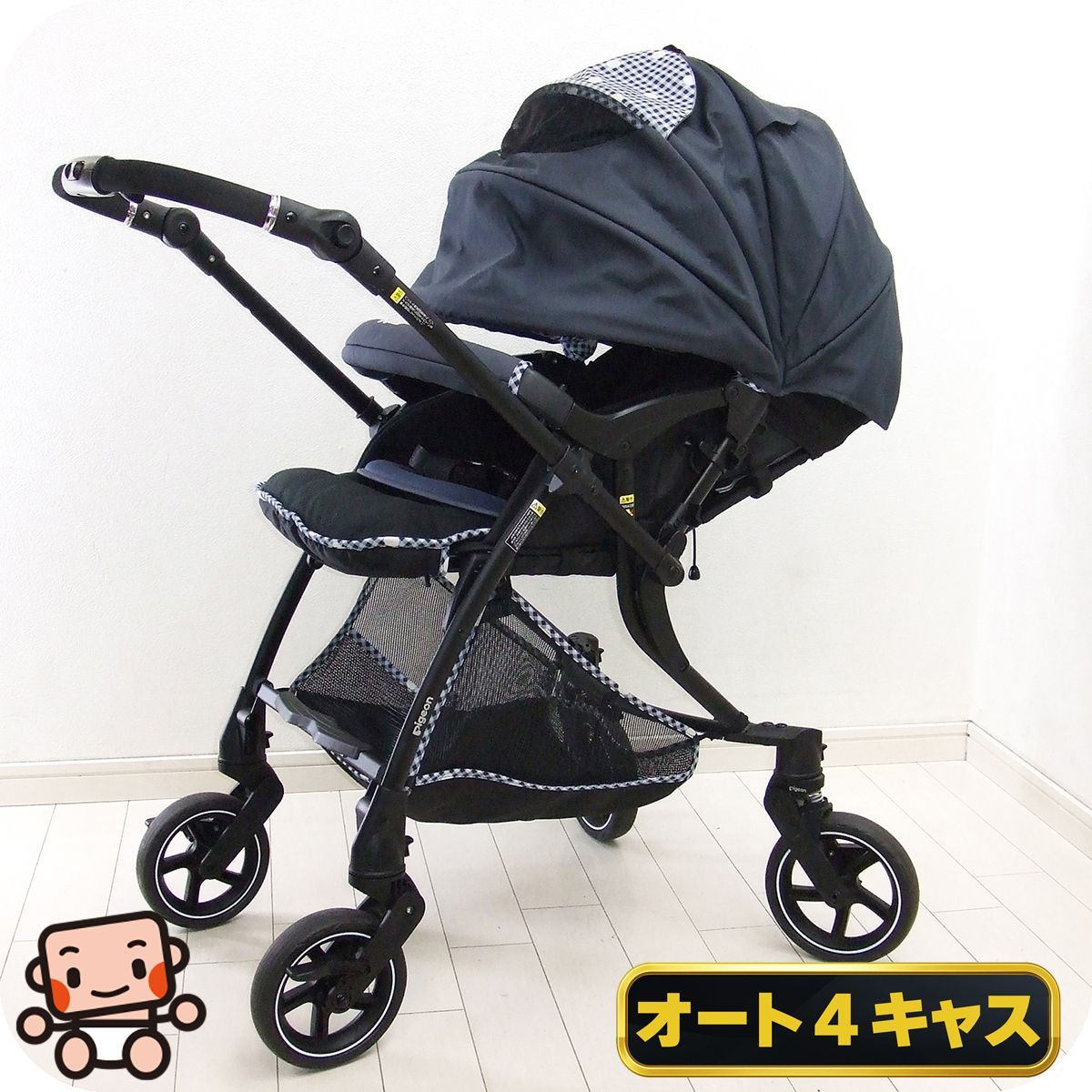ピジョン　ランフィリノン　RB1LZ リコール済み　ベビーカー　ブルー ピジョン ランフィリノン RB1LZ リコール済み ベビーカー ブルー