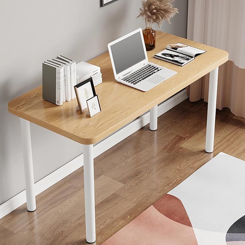 Rshtong デスク パソコンデスク 勉強机 机 幅100cm×奥行50cm 天板厚さ2.5cm PCデスク ゲーミングデスク desk ?子 在宅ワーク リモートワーク用 おしゃれ シンプル 化粧台 作業机 組立簡単 (木目調, 幅100cm) 0