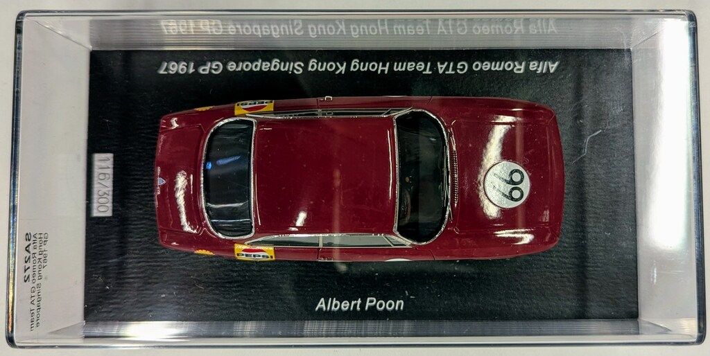 Spark model 1/43 Alfa Romeo GTA No.66 Team Hong Kong Spark model 1/43 Alfa Romeo GTA No.66 Team Hong Kong