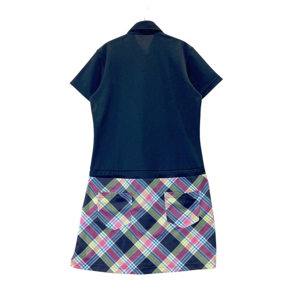 新品 パーリーゲイツ パッチワークパネル鹿の子 ワンピース 新品