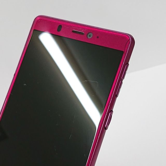 シンプルスマホ5 A001SH SoftBank ワインレッド 送料無料 本体 c09305