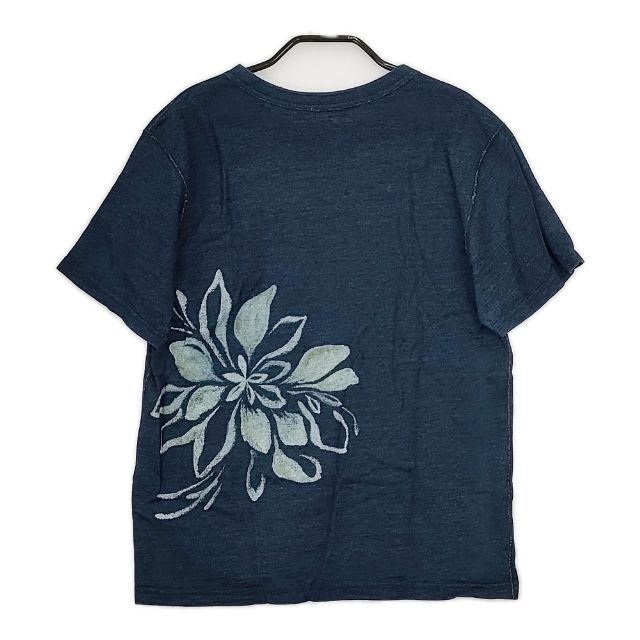 Pal'las Palace インディゴ 花柄 半袖Tシャツ カットソー