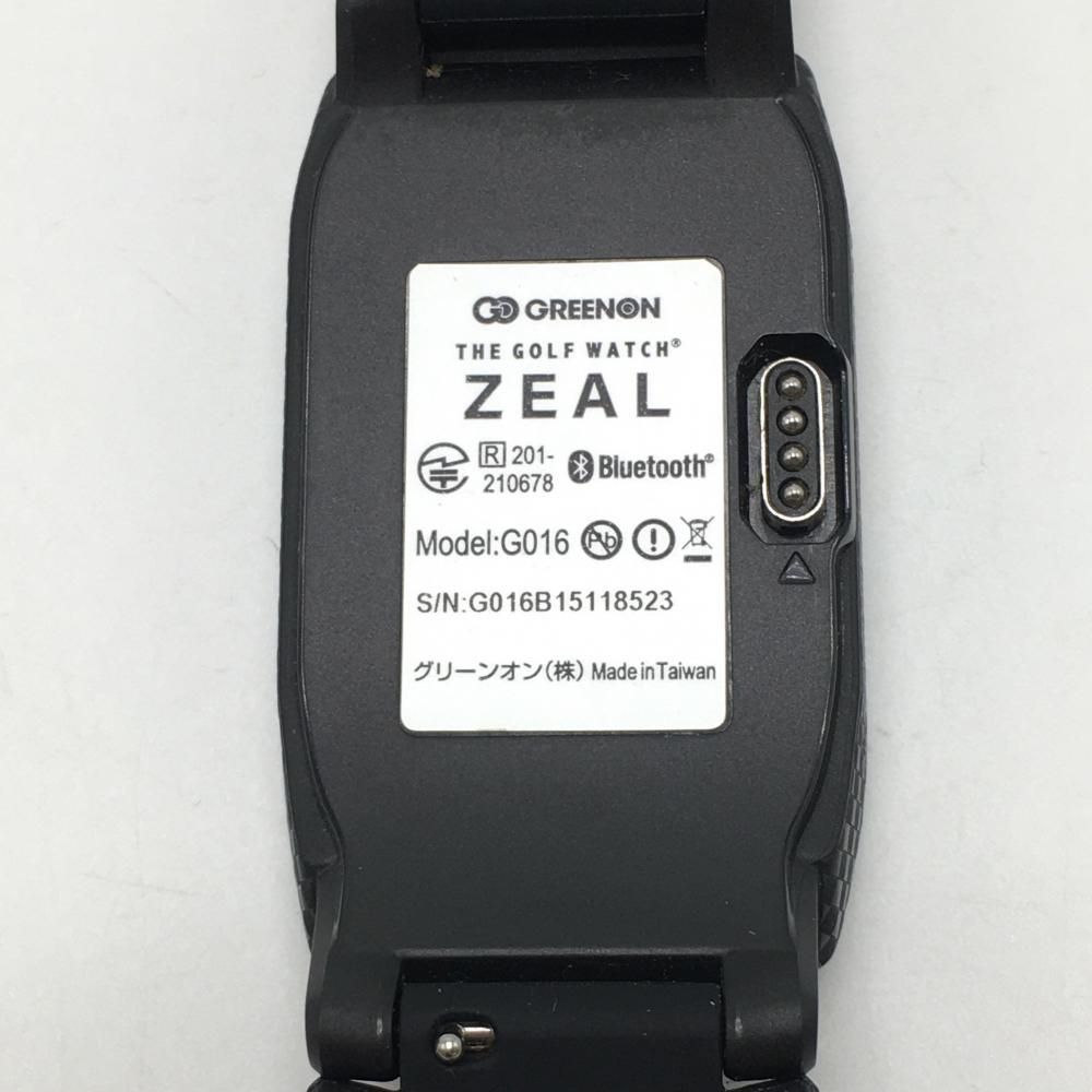 美品】グリーンオン ザ・ゴルフウォッチ 黒 ZEAL GO16 GPS 通電