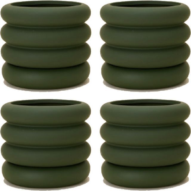 花 観葉植物用ポット ヴィエノ 16 G Ceramic POT 4個入り 40193 底穴あり 受皿付き 代引き不可 小型ポット プランター FARM p29