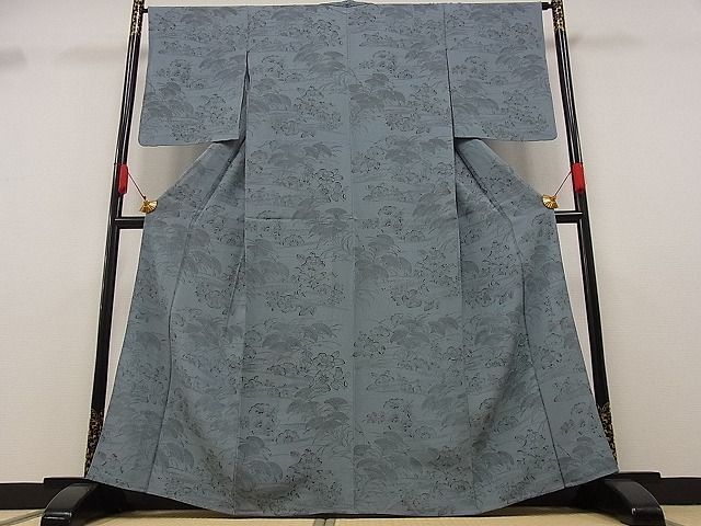 平和屋-こころ店■西洞院辻が花　大脇一心　付下げ　単衣　着丈164.5cm　裄丈65cm　正絹　逸品　mop1230