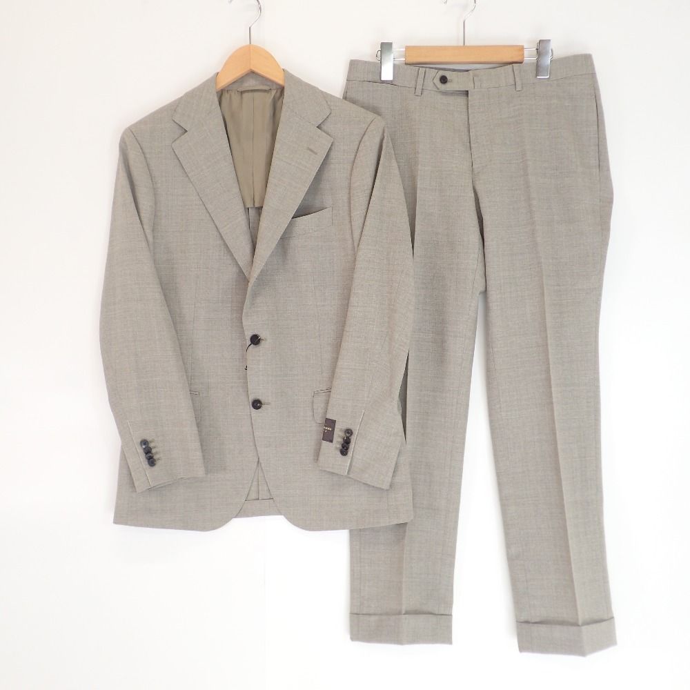THE SUIT COMPANY スーツカンパニー ×カノニコ ライトグレー ウール2P 