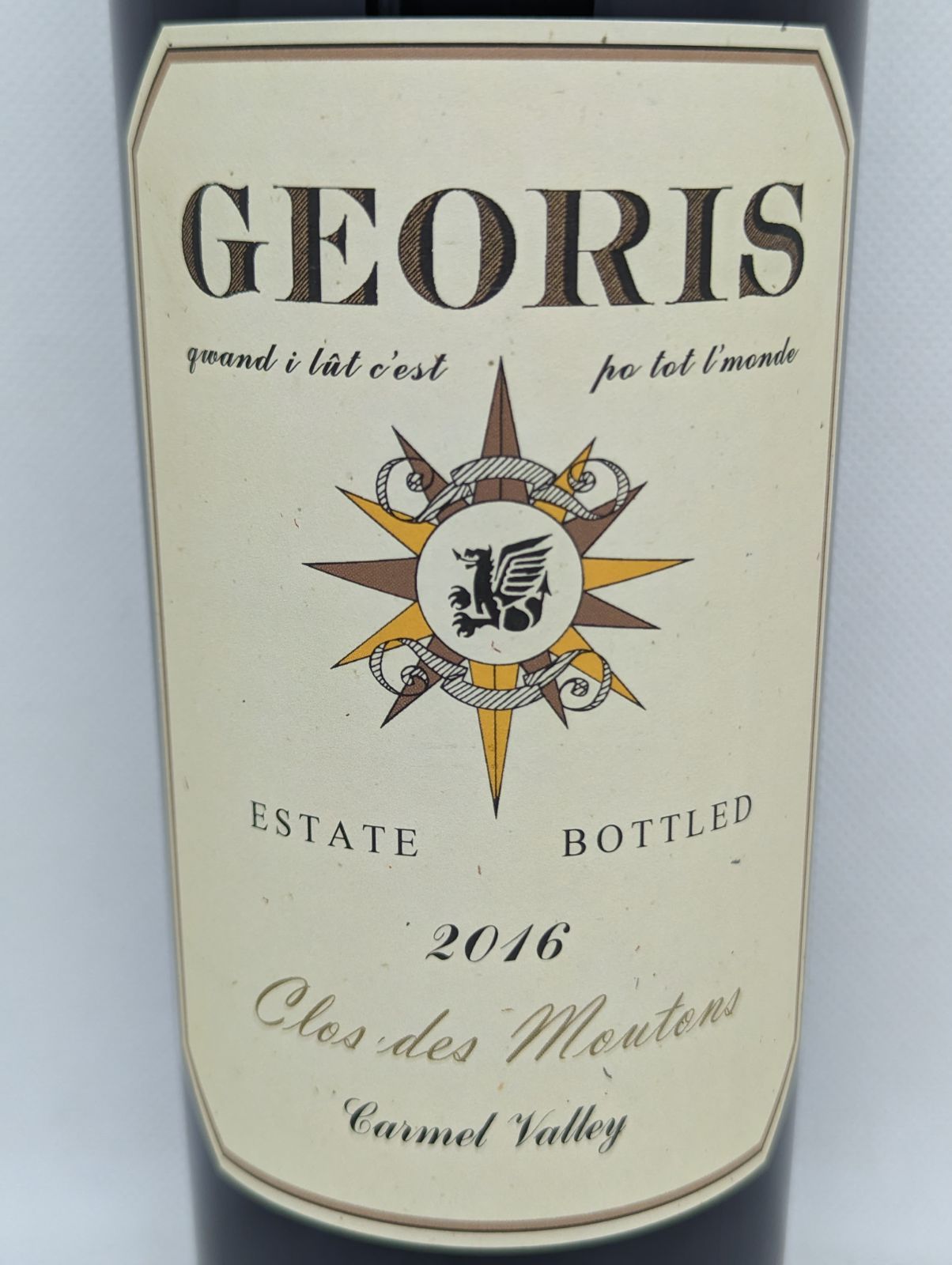 酒Georis Clos de Mouton 2016 - ワイン