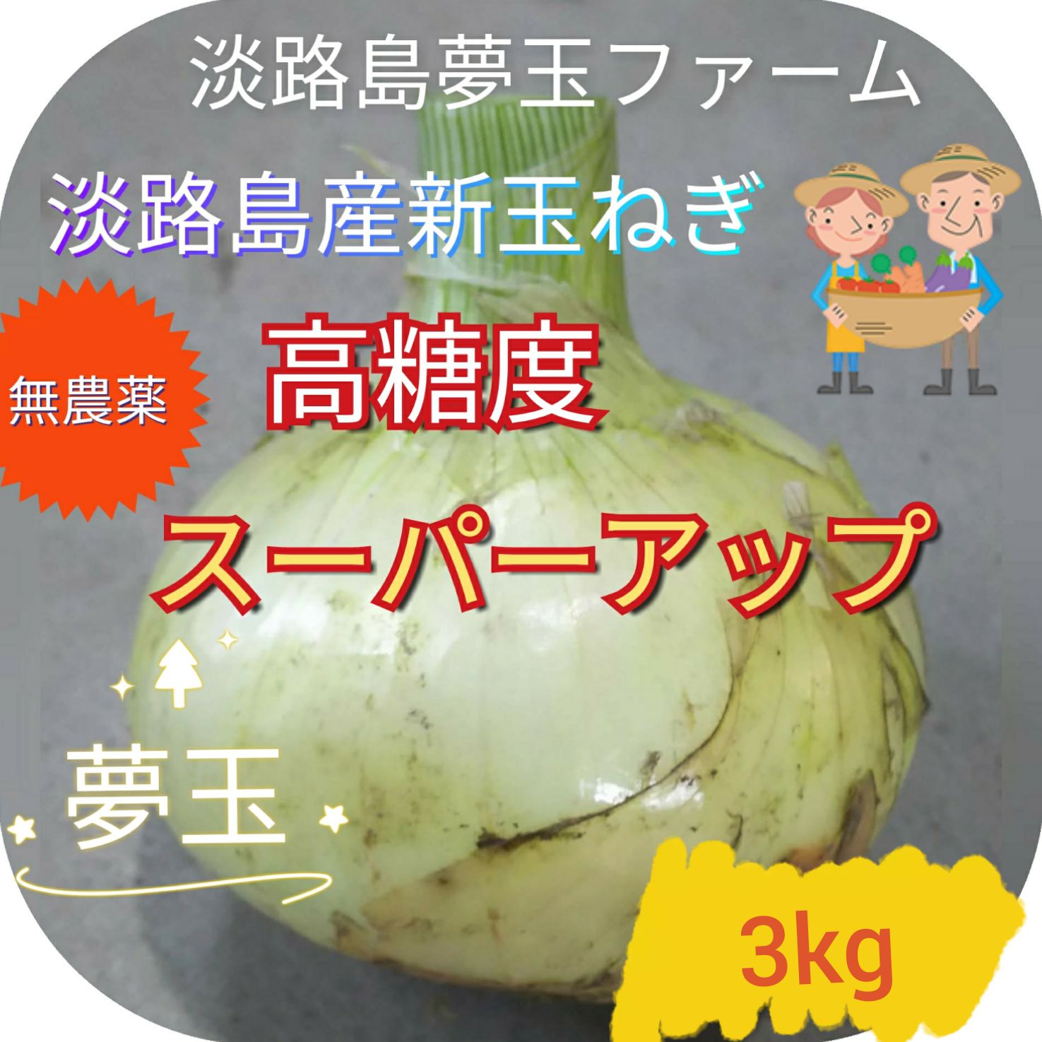 淡路島新玉ねぎ 3キロ - 野菜