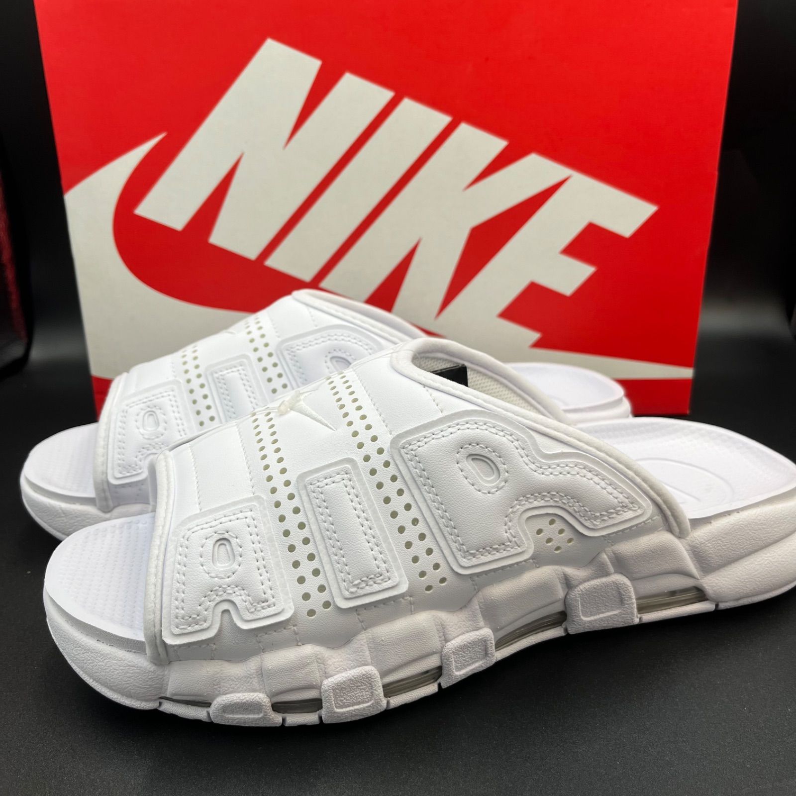新品 28cm Nike Air More Uptempo Slide 