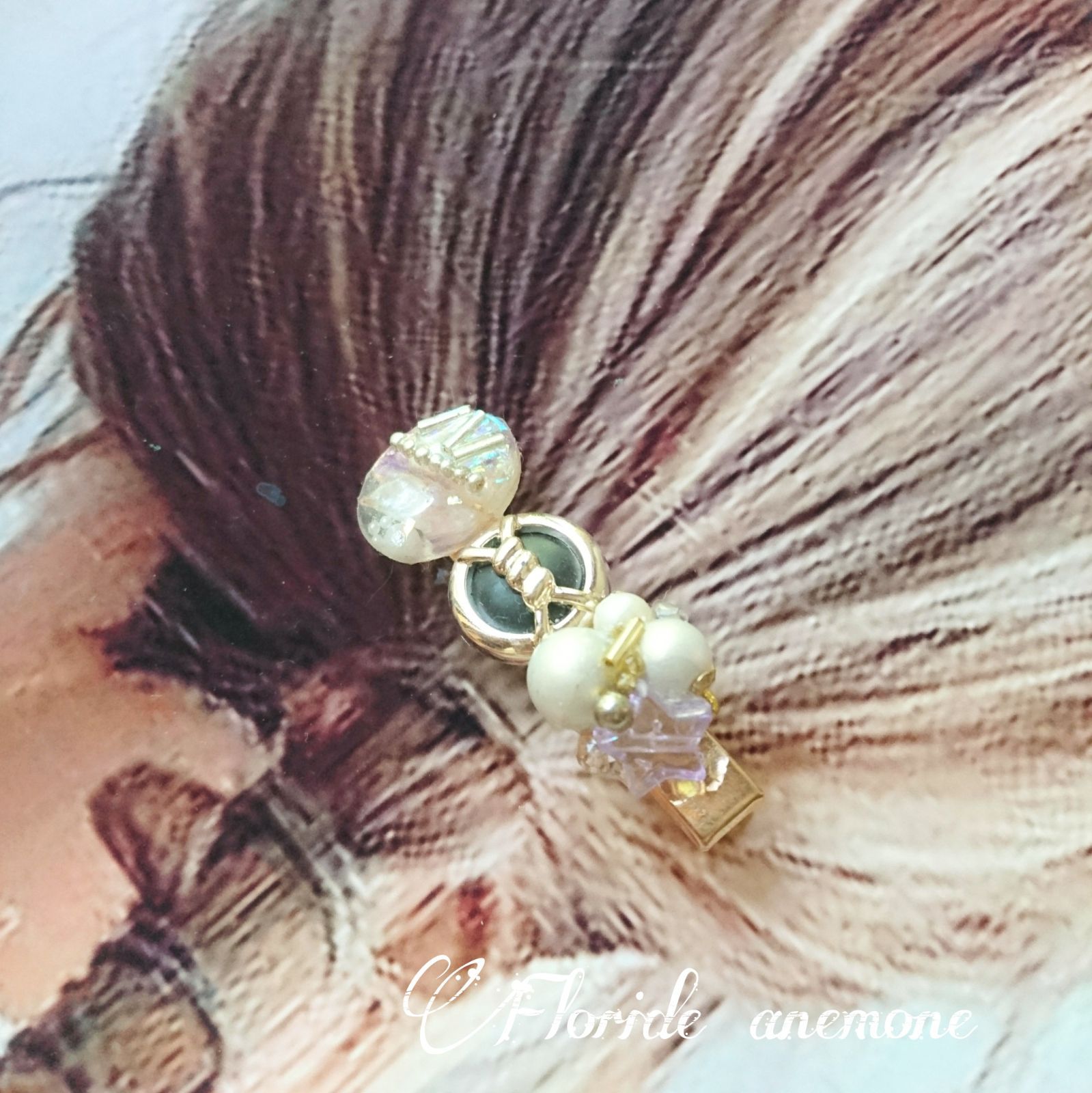 ハンドメイドヘアクリップ☆ミックス ヘアクリップ♪ ヘアアクセサリー