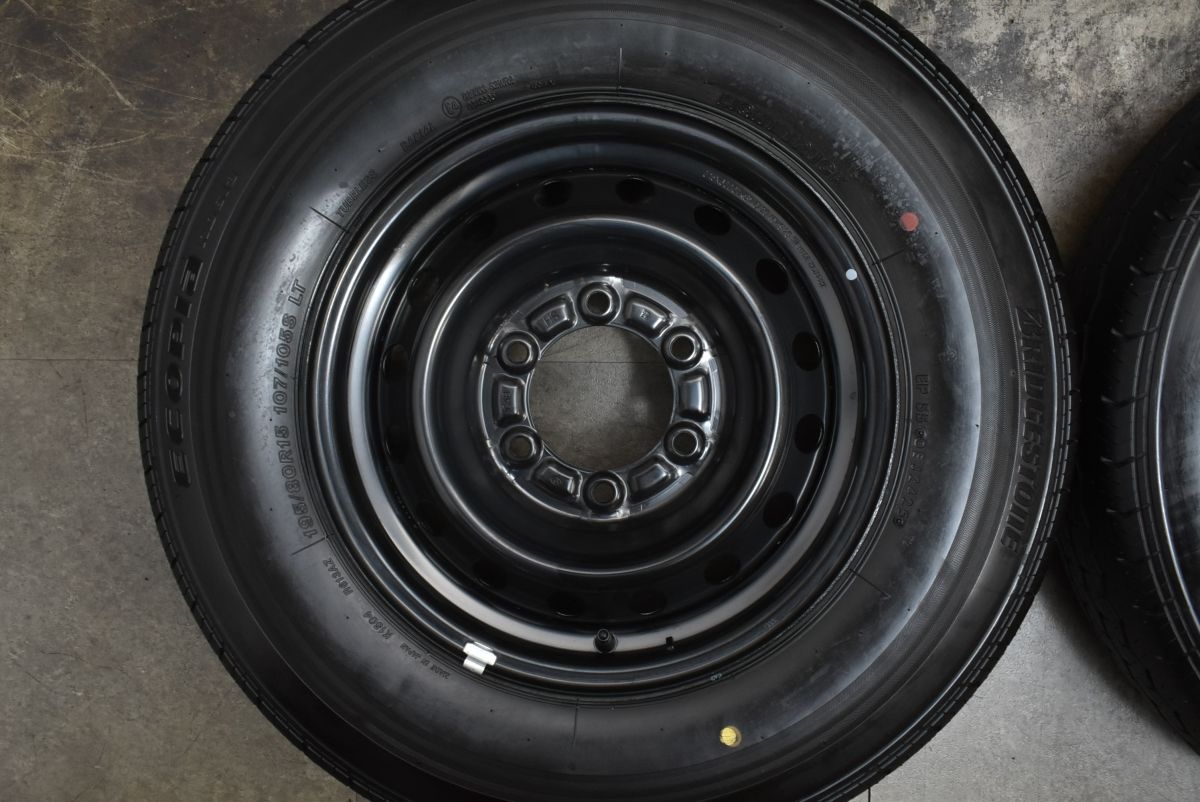 製 新車外し品 トヨタ 200 ハイエース 純正 15in 6J 35 PCD139.7 ブリヂストン エコピア RD613 195 80R15 LT レジアスエース TRITUETUBI_COM