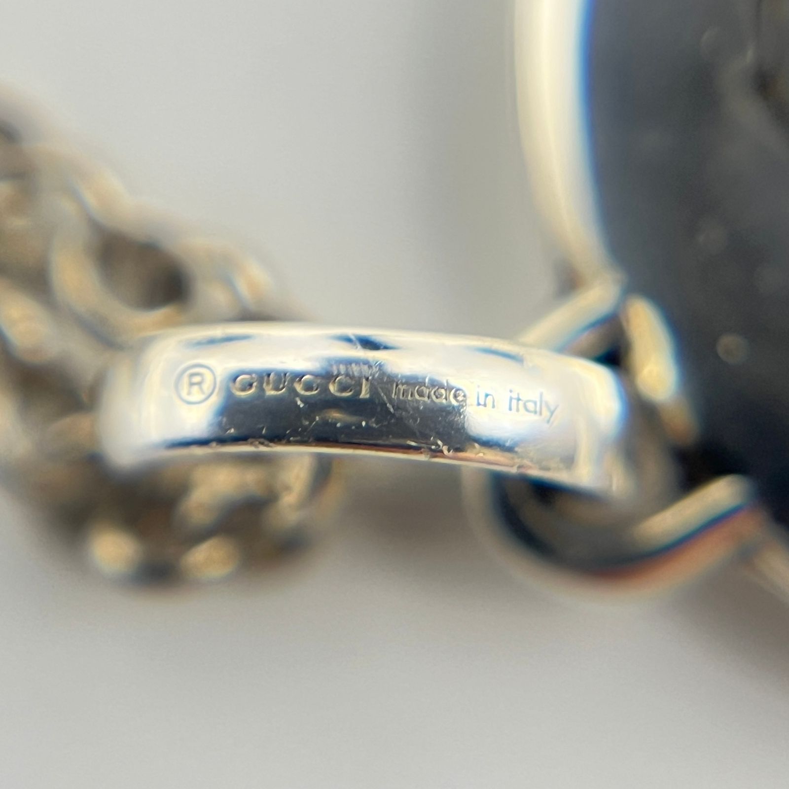 GUCCI タイガーモチーフ シルバーネックレス メンズ Blind for Love