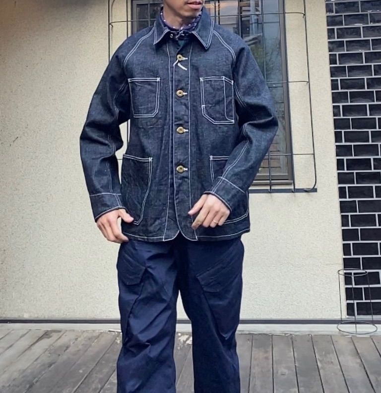 新品未使用品　FOB FACTORY  HEMP DENIM COVERALL / ヘンプデニムカバーオール　Mサイズ
