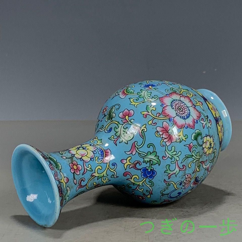 清康熙烏金釉本金手描き松鶴延年天球瓶 景徳鎮 陶磁器 装飾品現代工芸品美術品置物 景徳鎮 粉彩九桃図天球瓶 中国 陶磁器 工芸 - アートの友社