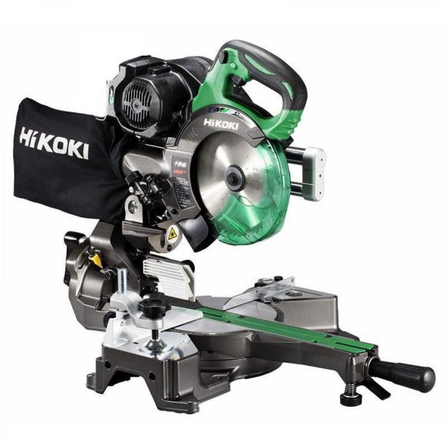 HiKOKI ハイコーキ 旧日立工機 コードレス卓上スライド丸のこ 36V マルチボルト 充電式 刃径165mm リチウムイオン電池 急速充電器付 蓄電池保証書 純正梱包 C3606DRA XP