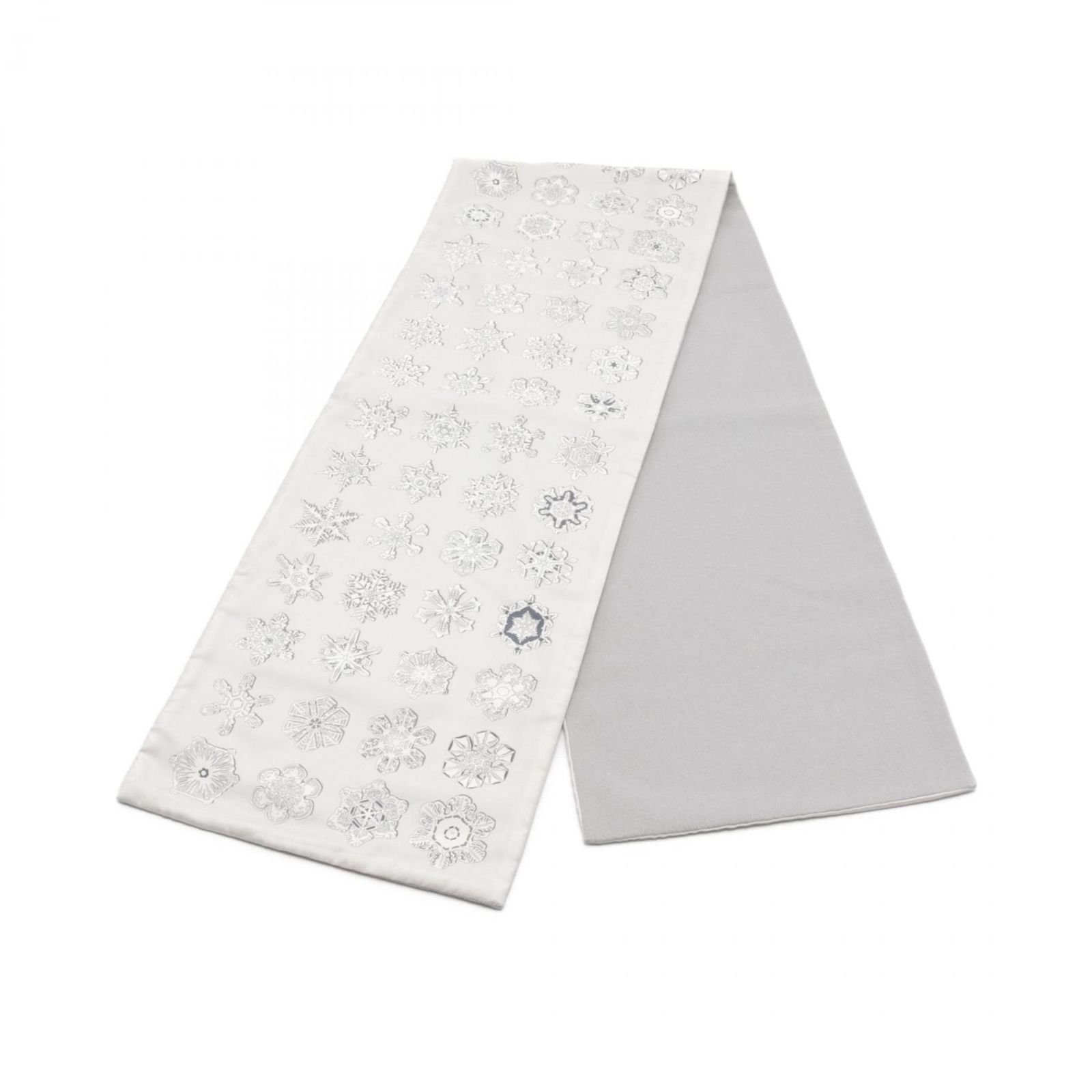 Hermès マフラー モール　グレー/ホワイト HERMES （美品）エルメス セリエ ロゴ 大判 ストール ショール