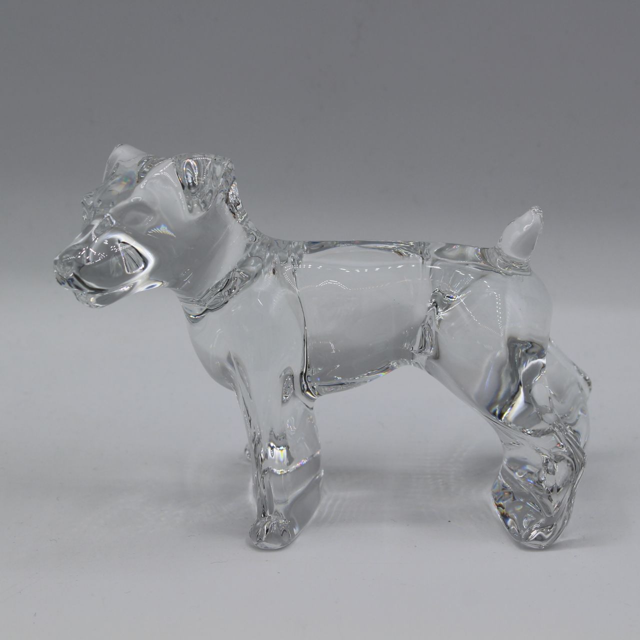 【美品】バカラ　お茶犬　伊藤園　犬　ドッグ　箱付き　クリスタルオブジェ 美品】バカラ お茶犬 伊藤園 犬 ドッグ 箱付き クリスタルオブジェ