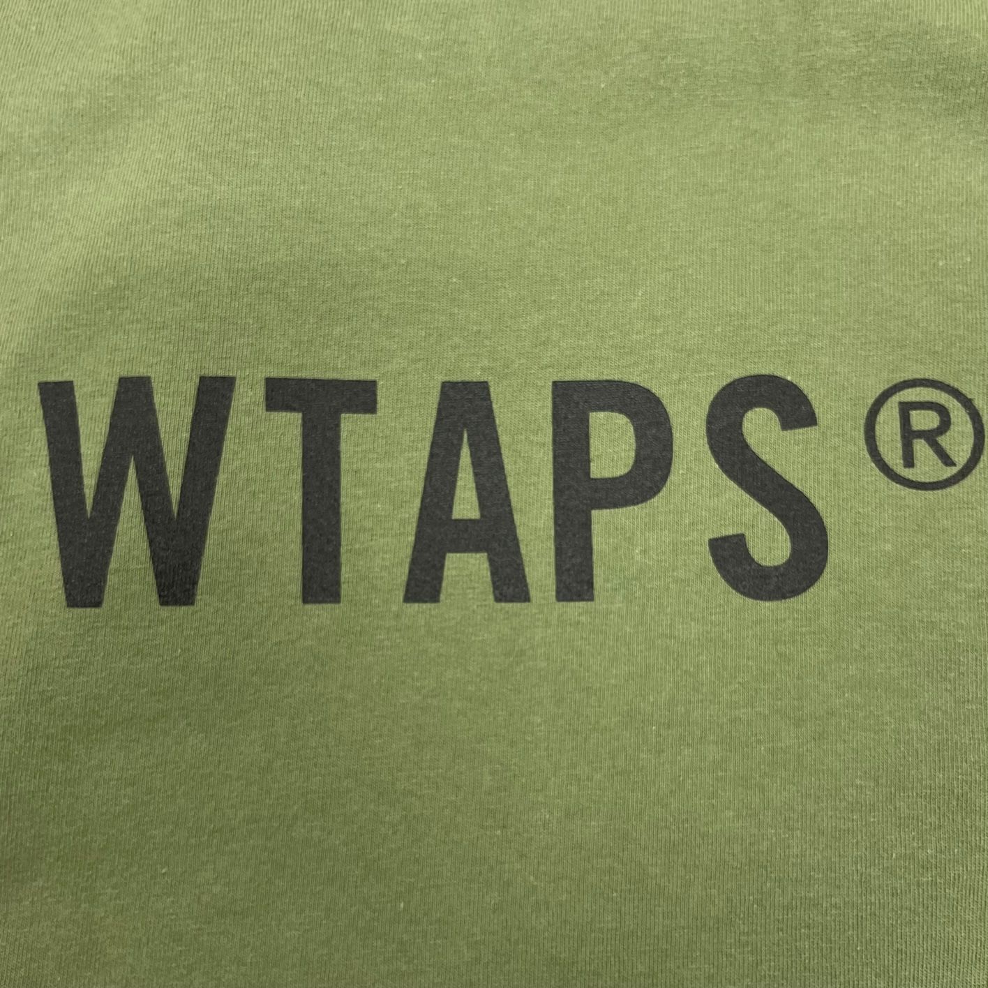 新品 WTAPS 23SS SIGN / SS / COTTON サイン ロゴプリント クルーネック Tシャツ ダブルタップス  231ATDT-STM10S オリーブ 04 53242A