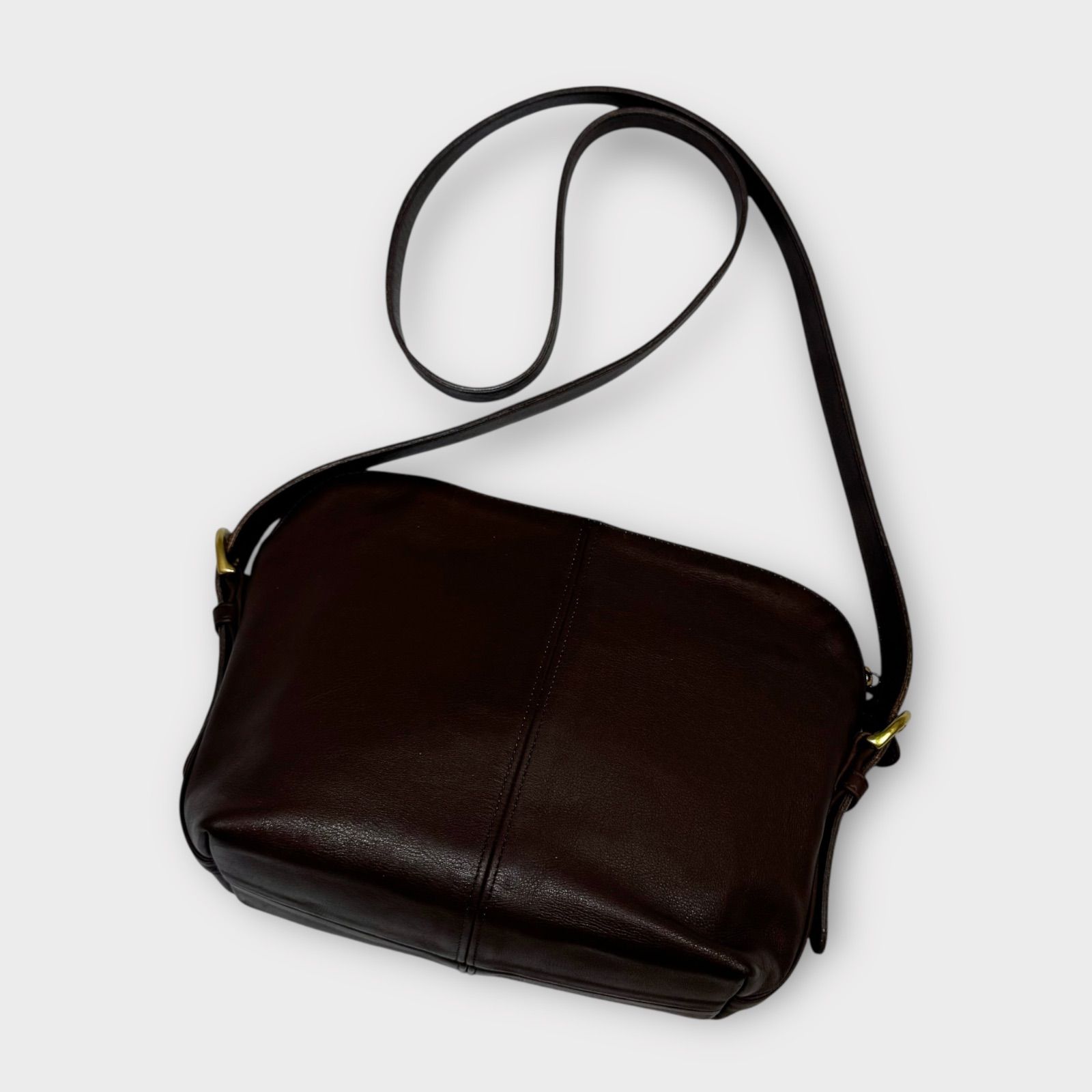 美品！COACH オールドコーチ ショルダーバッグ 斜めがけ 濃茶系