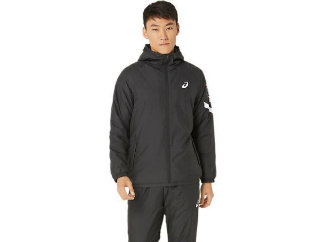 asics アシックス A-I-M WIND BREAKER PATTED パフォーマンスブラック 3XL 2031E274 1 | スポーツウェア スポーツ 衣類 ウエア ウェア 男性 メンズ トップス フーディー 保温 吸温発熱素材 吸汗 速乾 防風 