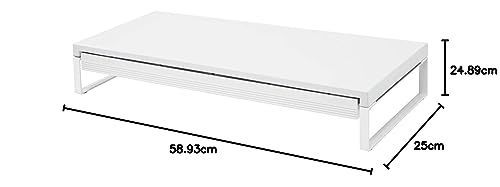 リヒトラブ パソコン台 モニター台 机上台 白 幅59×奥行25×高さ10cmオフィス用品一般