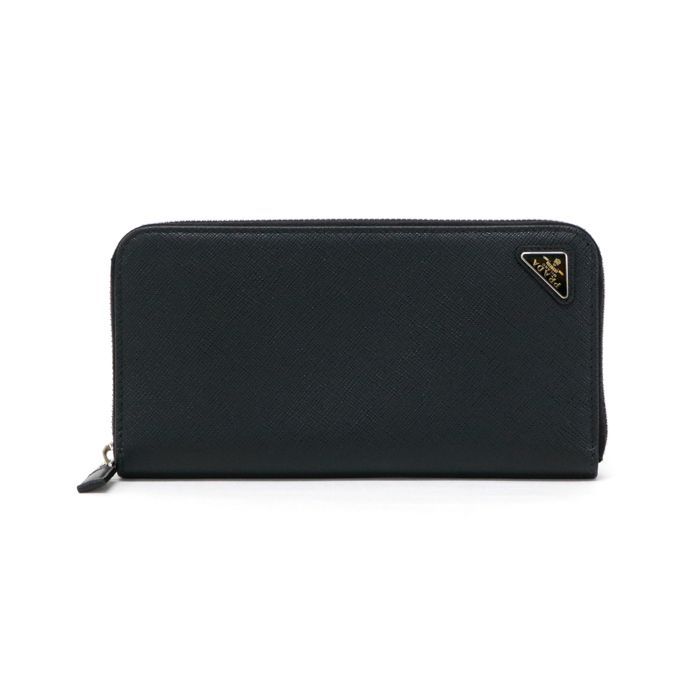 美品PRADAプラダメンズ 長財布 ラウンドファスナー ウォレット