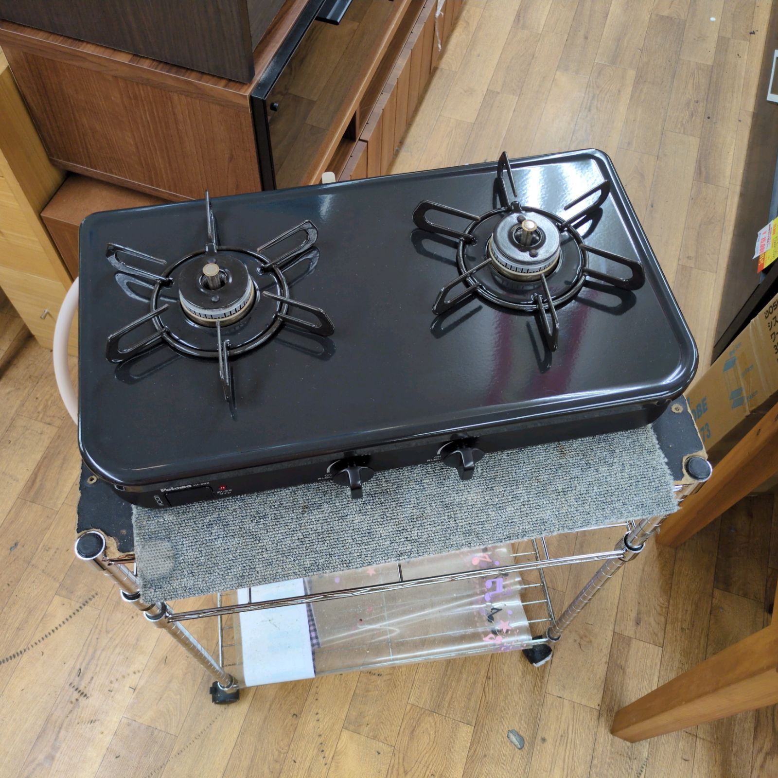 J307 ☆比較的ｷﾚｲ☆24年製☆パロマ☆グリルレス都市ガスコンロ☆PA-29B