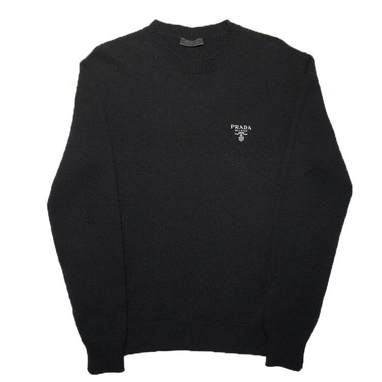 美品⭐︎プラダ⭐︎PRADA ユニバーサルコラボ　ニットセーター48ブラック 美品⭐︎プラダ⭐︎PRADA ユニバーサルコラボニットセーター48