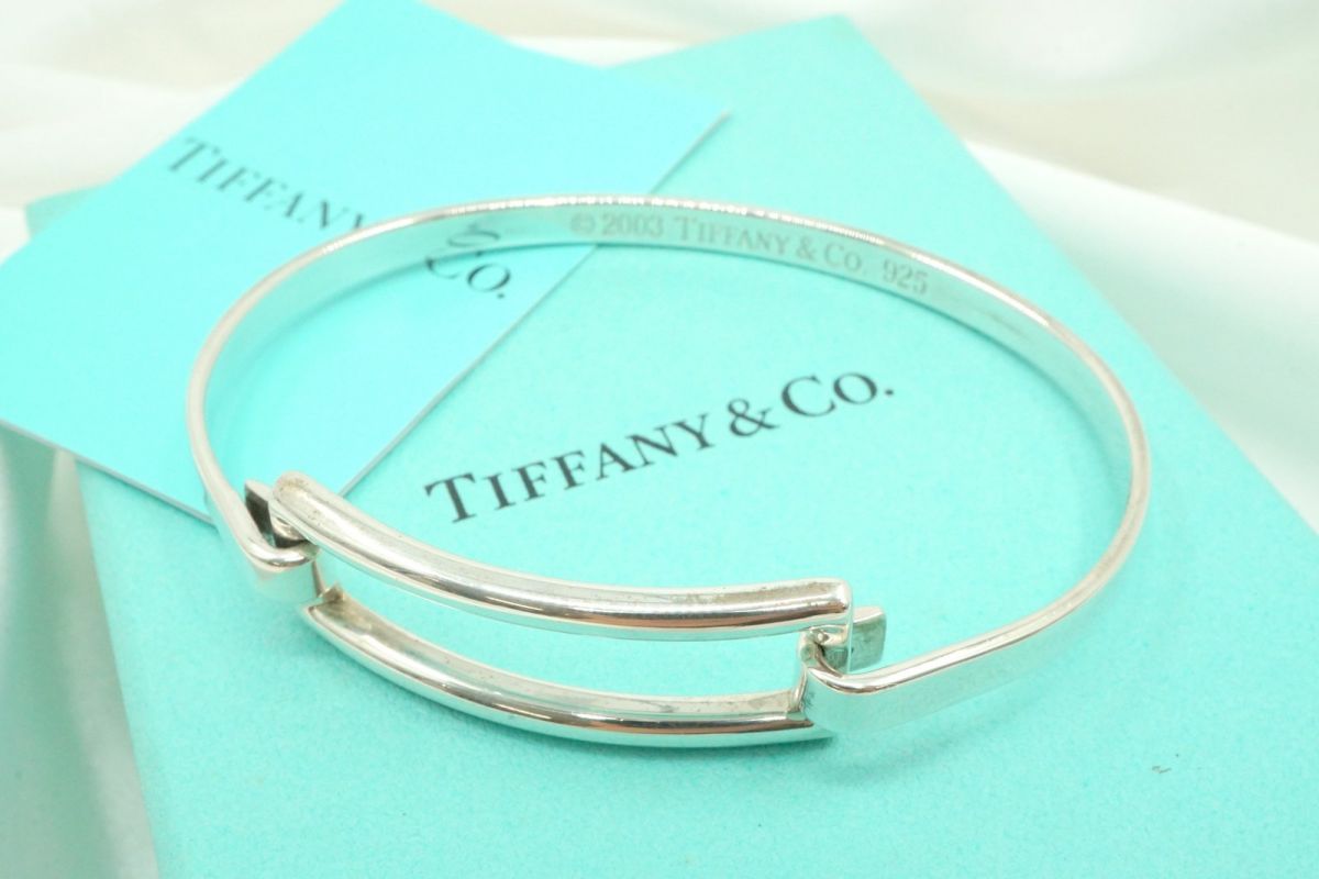 TIFFANY&Co. ティファニー レクタングル オープンスクエア バングル TIFFANY&Co. ティファニー レクタングル オープンスクエア バングル