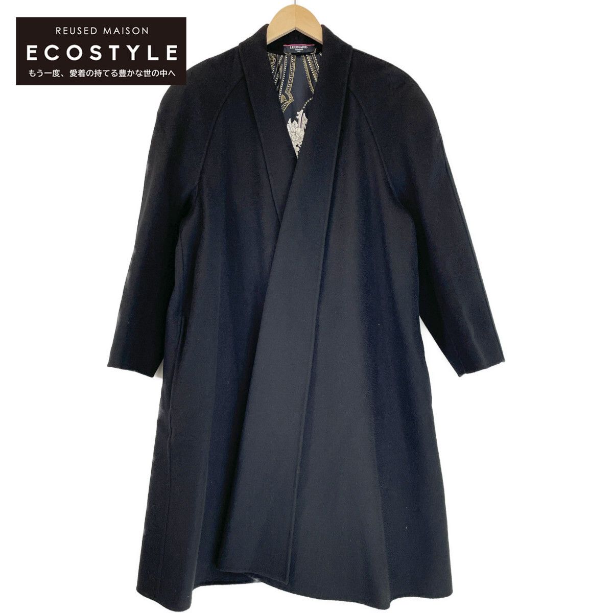 レオナール カシミヤ 100%コート　黒 楽天市場】レオナール カシミヤの通販