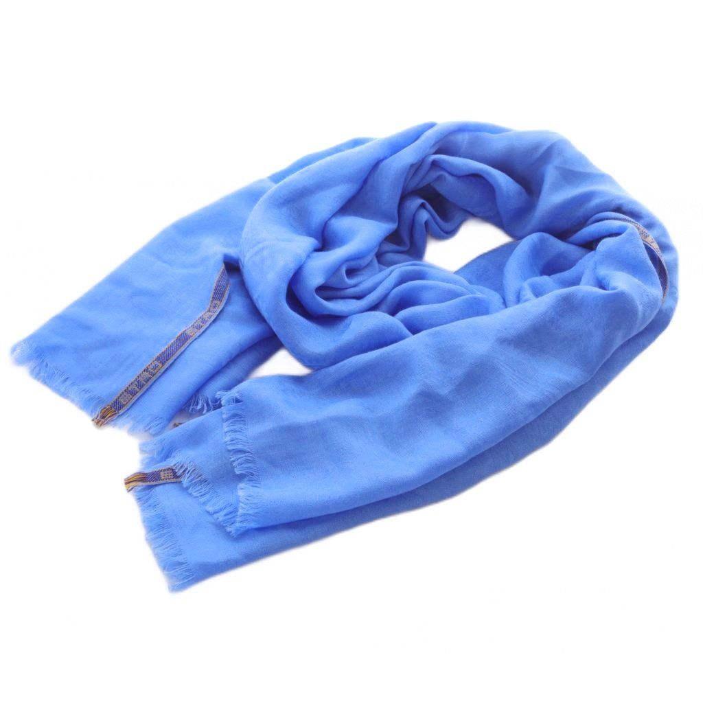 エトロ ETRO カシミヤシルク混 ペイズリー ストール 青 - メルカリ